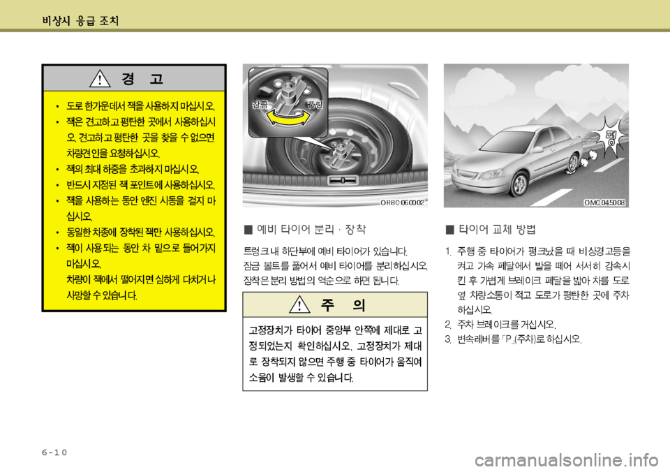 Hyundai Accent 2011.5 엑센트 RB - 사용 설명서 (in Korean) 6-1 0 Hyundai Accent 2011.5 엑센트 RB - 사용 설명서 (in Korean) 6-1 0