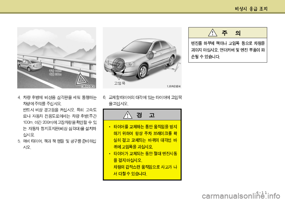 Hyundai Accent 2011.5 엑센트 RB - 사용 설명서 (in Korean) 6-1 1 Hyundai Accent 2011.5 엑센트 RB - 사용 설명서 (in Korean) 6-1 1