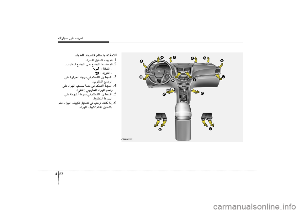 Hyundai Accent 2011  دليل المالك 87 4pð—UOÝ vKŽ ·dFð
¡«uN« nOOJð ÂUE½Ë W¾b²«
1 Æ Æ„d;« qOGAð ¡b³Ð r
2 Æ Æ»uKD*« l{u« vKŽ l{u« j³CÐ r
∫ W¾b²« ≠
∫ b¹d³²« ≠
3 Æ vKŽ …—«d