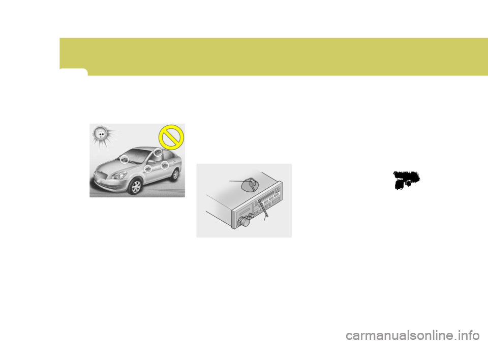 Hyundai Accent 2010 Owners Manual 1FEATURES OF YOUR HYUNDAI124
oThe playback head, capstan andpinch rollers will develop a coating of
tape residue that can result in dete-
rioration of sound quality, such as a
wavering sound. They sh Hyundai Accent 2010 Owners Manual 1FEATURES OF YOUR HYUNDAI124
oThe playback head, capstan andpinch rollers will develop a coating of
tape residue that can result in dete-
rioration of sound quality, such as a
wavering sound. They sh