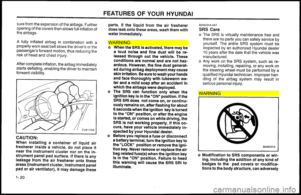Hyundai Accent 2000 Owners Guide WAR NIN G
W AR NIN G Hyundai Accent 2000 Owners Guide WAR NIN G
W AR NIN G