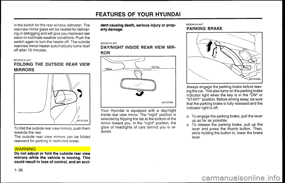 Hyundai Accent 2000 Service Manual WAR NIN G  