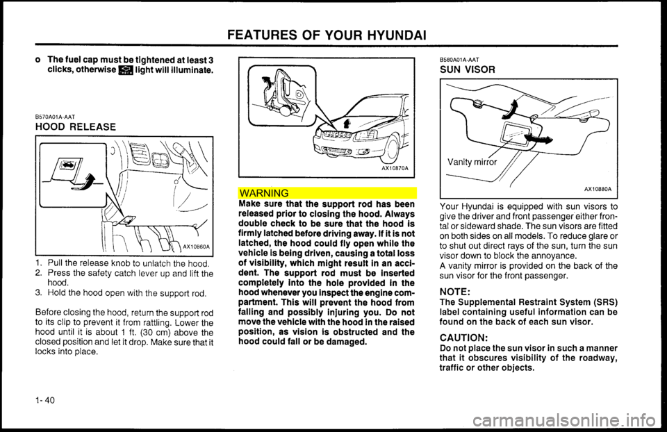 Hyundai Accent 2000 Service Manual WAR NIN G Hyundai Accent 2000 Service Manual WAR NIN G
