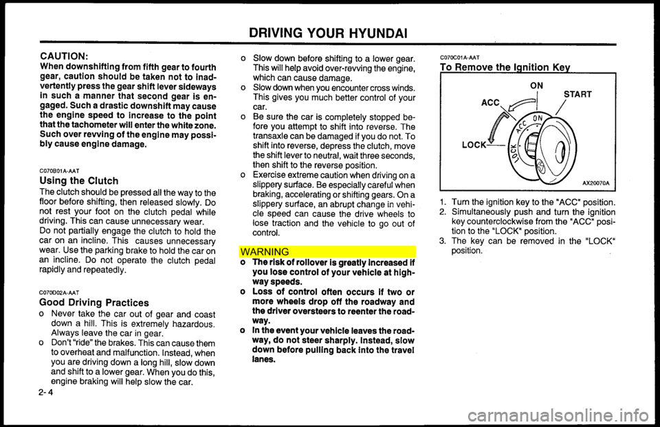 Hyundai Accent 2000 Manual PDF WAR NIN G Hyundai Accent 2000 Manual PDF WAR NIN G