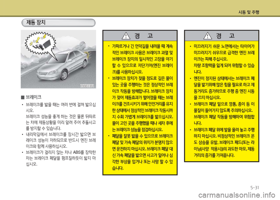 Hyundai Avante 2015  아반떼 MD - 사용 설명서 (in Korean) /d동 및 주B자-3소
 0브$