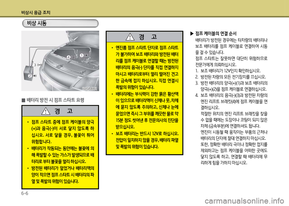 Hyundai Avante 2014  아반떼 MD - 사용 설명서 (in Korean) 비상/d 응