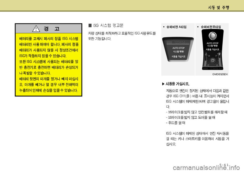 Hyundai Avante 2011 아반떼 MD - 사용 설명서 (in Korean) 5-4 1 Hyundai Avante 2011 아반떼 MD - 사용 설명서 (in Korean) 5-4 1