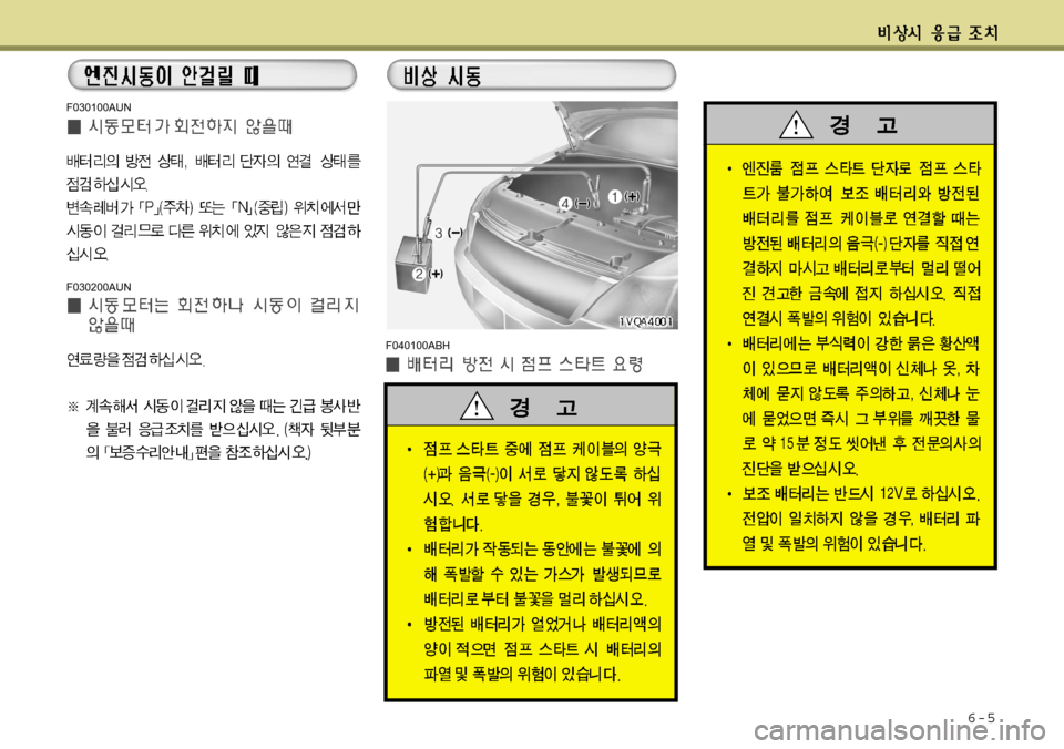 Hyundai Avante 2011  아반떼 MD - 사용 설명서 (in Korean) 6-5
F030100AUN
F030200AUNF040100ABH  