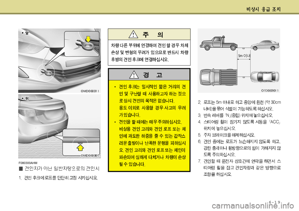 Hyundai Avante 2011 아반떼 MD - 사용 설명서 (in Korean) 6-1 9
F080300AHM Hyundai Avante 2011 아반떼 MD - 사용 설명서 (in Korean) 6-1 9
F080300AHM