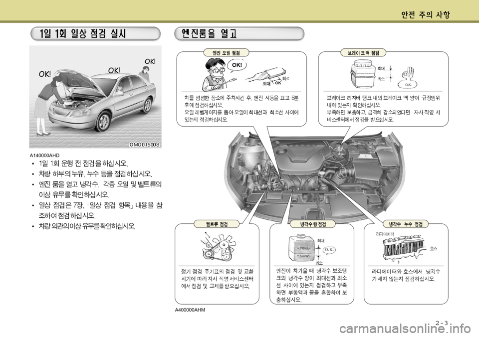 Hyundai Avante 2011 아반떼 MD - 사용 설명서 (in Korean) 2-3
A140000AHD
A400000AHM Hyundai Avante 2011 아반떼 MD - 사용 설명서 (in Korean) 2-3
A140000AHD
A400000AHM