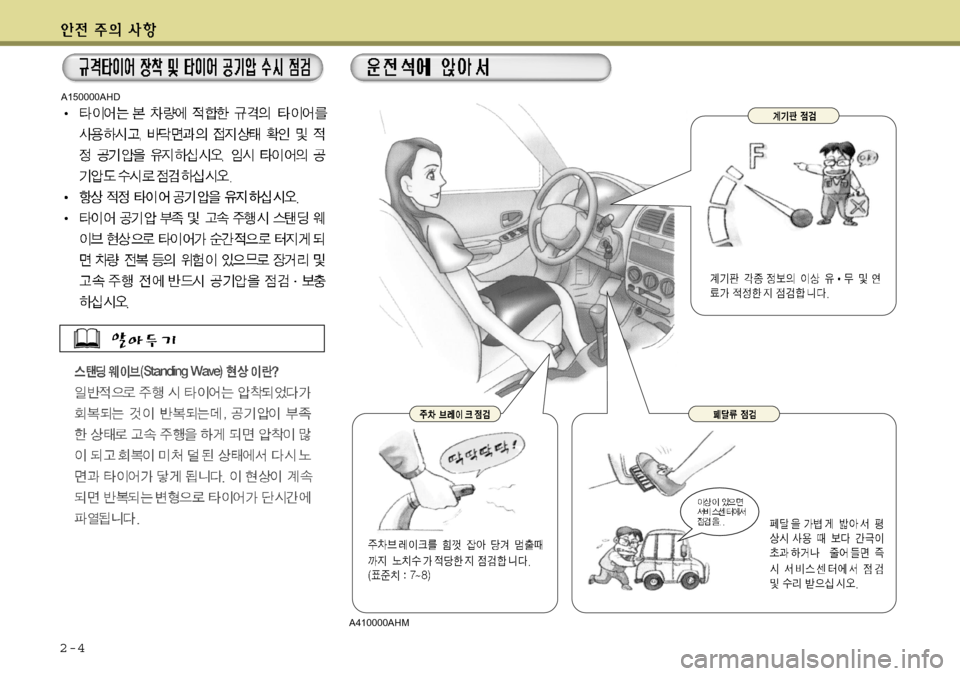 Hyundai Avante 2011 아반떼 MD - 사용 설명서 (in Korean) 2-4
A150000AHD
A410000AHM Hyundai Avante 2011 아반떼 MD - 사용 설명서 (in Korean) 2-4
A150000AHD
A410000AHM