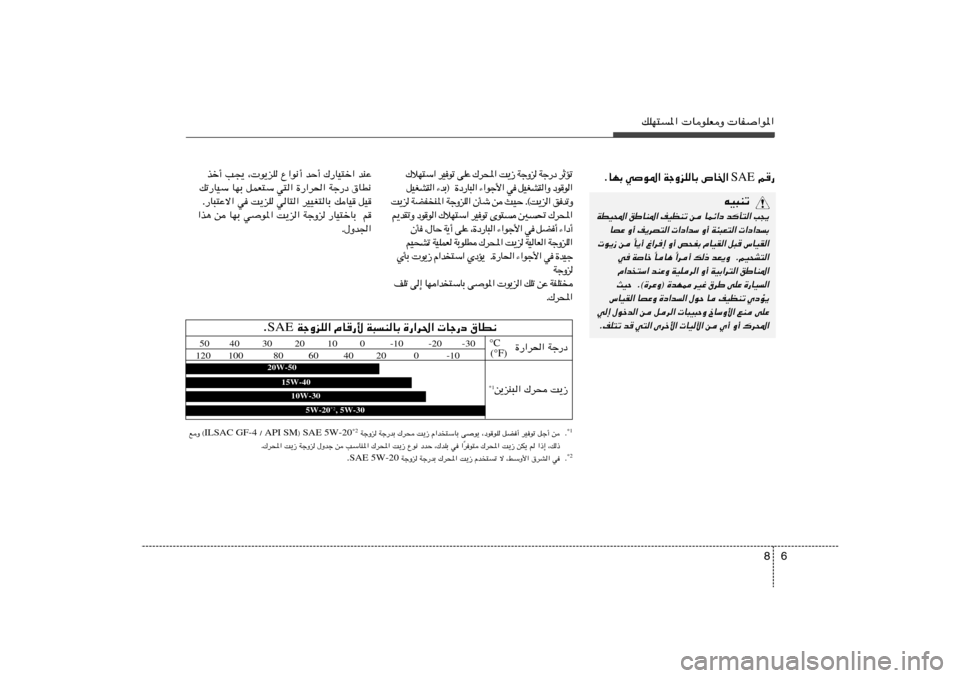 Hyundai Azera 2013  دليل المالك 6 8
pKN²*«  UuKFË  UH«u*«
 r— SAE ÆUNÐ wu*« WłËeKUÐ ’U)« 
ð R Ł d   œ — ł W    e Ë ł W   “ ¹ X   « ; d „   Ž K v   ð u  O d   « Ý ² N ö „
«  u 	 u œ