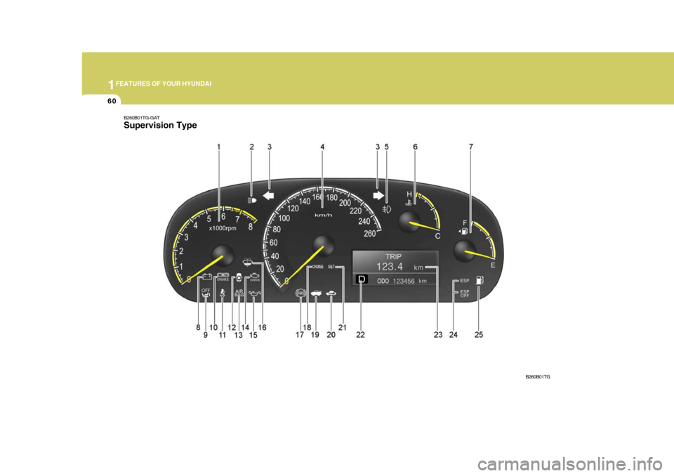 Hyundai Azera 2005 Manual PDF 1FEATURES OF YOUR HYUNDAI
60
B260B01TG-GAT Supervision Type
B260B01TG Hyundai Azera 2005 Manual PDF 1FEATURES OF YOUR HYUNDAI
60
B260B01TG-GAT Supervision Type
B260B01TG