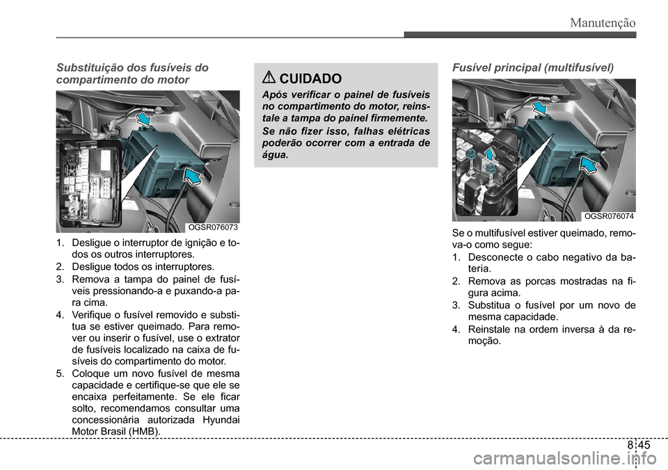 Hyundai Creta 2017  Manual do proprietário (in Portuguese) Manutenção   