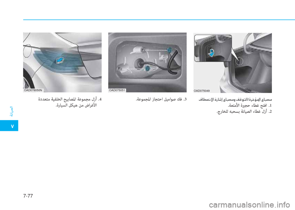 Hyundai Elantra 2019  دليل المالك �م
ﺔﻧﺎﻴﺼﻟا
7-77
�T�ﺷ�ـ�3�C�P�ﳌ�ن�s�ق�ﺷ�,�ﻷ�ن�I�ﺷ�ً�ﺜ�ؤ�t�ن�ثي�B�o�ﻢ�ﴫ�ﳌ/�s�ﱃ�ء�ﴢ�5�ﳌ�ن�I�ﺷ�ً�ﺜ�ؤ
.ﺔﻌﺘﻣﻷا ةيرﺠﺣ ءﺎﻄﻏ ﺢ