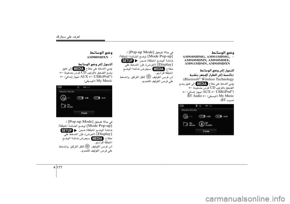 Hyundai Elantra 2013  دليل المالك pð—UOÝ vKŽ ·dFð177 4
l{Ë   jzUÝu«
-
AM910MDMG, AM911MDMG,
AM910MDMN, AM910MDEE,
AM911MDMN, AM910MDXN
‰u×²«   v≈   l{Ë   jzUÝu«
W³MUÐ®   v≈   “«dD«   eN:«   WOMI²