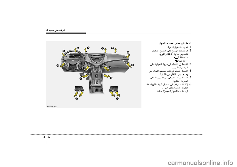 Hyundai Elantra 2011  دليل المالك 85 4pð—UOÝ vKŽ ·dFð
¡«uN« nOOJð ÂUE½Ë W¾b²«
1 Æ Æ„d;« qOGAð ¡b³Ð r
2 Æ Æ»uKD*« l{u« vKŽ l{u« j³CÐ r
Æb¹d³²«Ë W¾b²« WOUF 5
×²
 ∫W¾b²« 