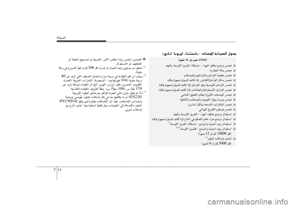 Hyundai Elantra 2011  دليل المالك 11 7W½UOB«
‰Ëbł   W½UOB«   œU²F*«  -  ¡UM¦²ÝUÐ   ©lÐUð® UÐË—Ë√
45000  r    Ë√  36  «dNý
Î
❏
h×   `ýd   nEM   ¡«uN«  -  ¡UM¦²ÝUÐ   ‚dA«   ¨jÝË