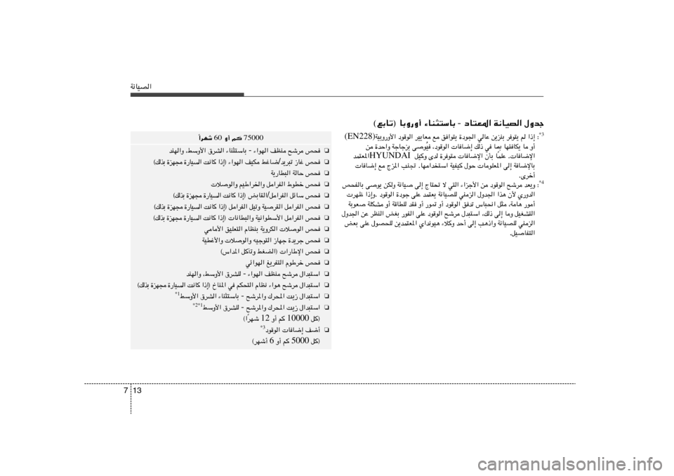 Hyundai Elantra 2011  دليل المالك 13 7W½UOB«
‰Ëbł   W½UOB«   œU²F*«  -  ¡UM¦²ÝUÐ   ©lÐUð® UÐË—Ë√
75000  r    Ë√  60  «dNý
Î
❏
h×   `ýd   nEM   ¡«uN«  -  ¡UM¦²ÝUÐ   ‚dA«   ¨jÝË