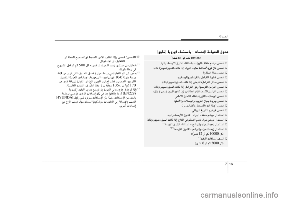 Hyundai Elantra 2011  دليل المالك 16 7
W½UOB«‰Ëbł   W½UOB«   œU²F*«  -  ¡UM¦²ÝUÐ   ©lÐUð® UÐË—Ë√
105000  r    Ë√  84  «dNý
Î
❏
h×   `ýd   nEM   ¡«uN«  -  ¡UM¦²ÝUÐ   ‚dA«   ¨jÝ