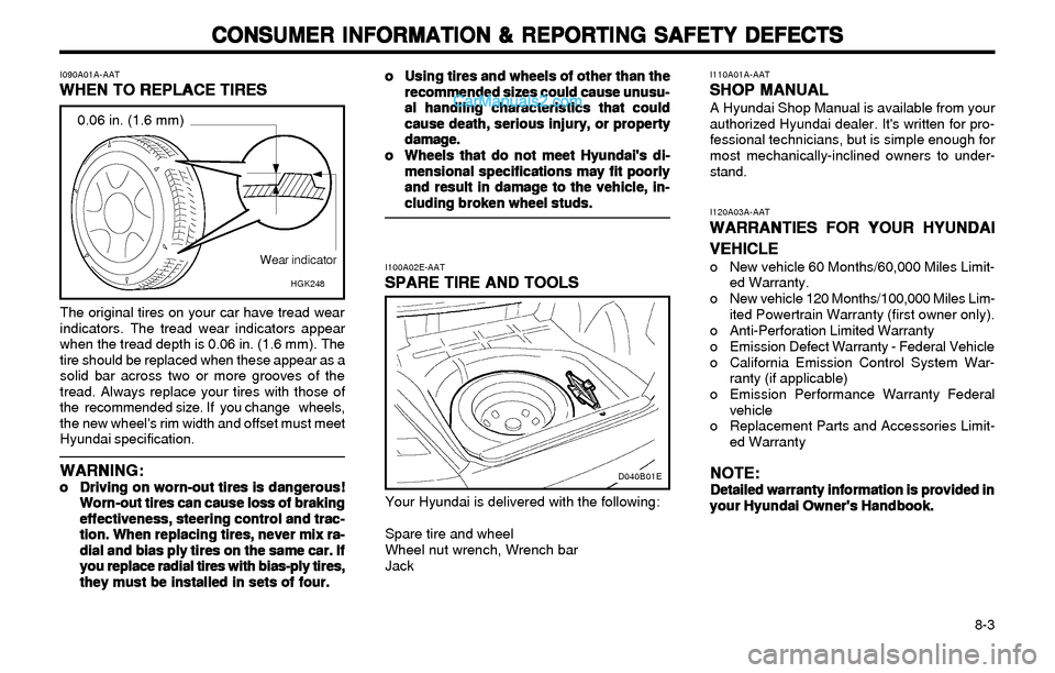 Hyundai Elantra 2003 Owners Manual CONSUMER INFORMATION & REPORTING SAFETY DEFECTS CONSUMER INFORMATION & REPORTING SAFETY DEFECTSCONSUMER INFORMATION & REPORTING SAFETY DEFECTS CONSUMER INFORMATION & REPORTING SAFETY DEFECTS
CONSUMER Hyundai Elantra 2003 Owners Manual CONSUMER INFORMATION & REPORTING SAFETY DEFECTS CONSUMER INFORMATION & REPORTING SAFETY DEFECTSCONSUMER INFORMATION & REPORTING SAFETY DEFECTS CONSUMER INFORMATION & REPORTING SAFETY DEFECTS
CONSUMER