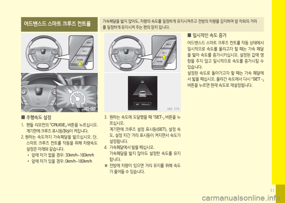 Hyundai Equus 2015  에쿠스 VI - 사용 설명서 (in Korean) 소소
어드밴스드 스마트  크루즈  컨트롤