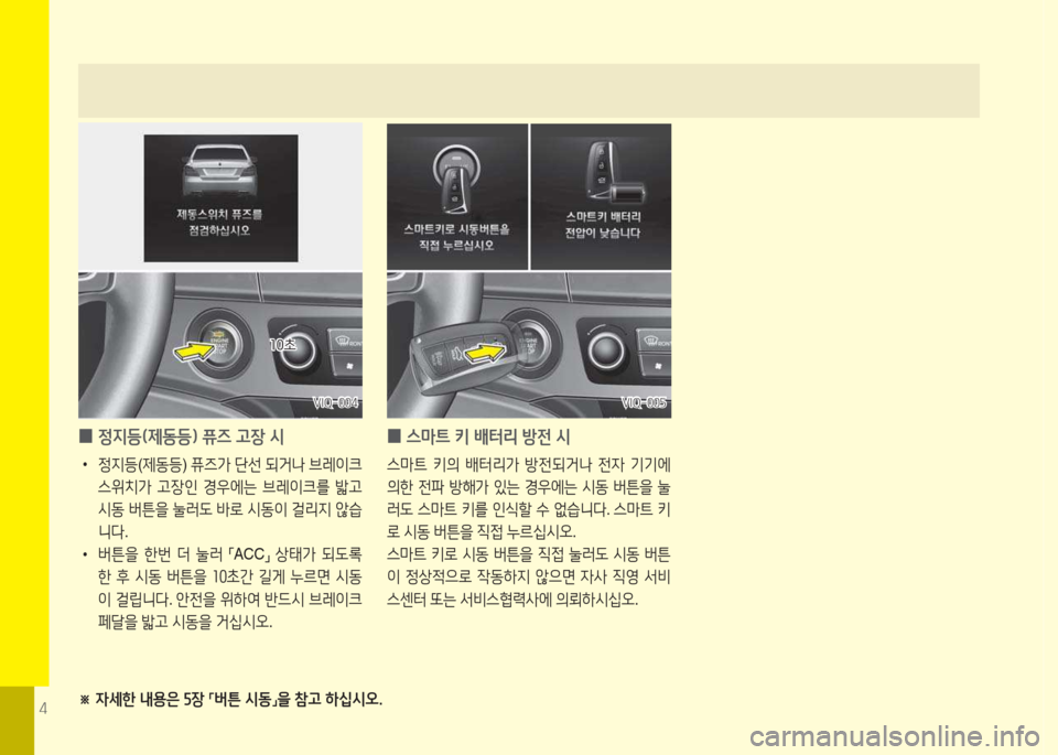 Hyundai Equus 2015  에쿠스 VI - 사용 설명서 (in Korean) 4※ 4세한 내용은 자장 