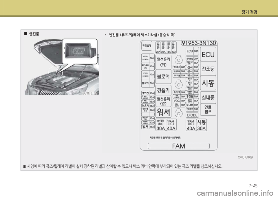 Hyundai Equus 2015  에쿠스 VI - 사용 설명서 (in Korean) 정기 4