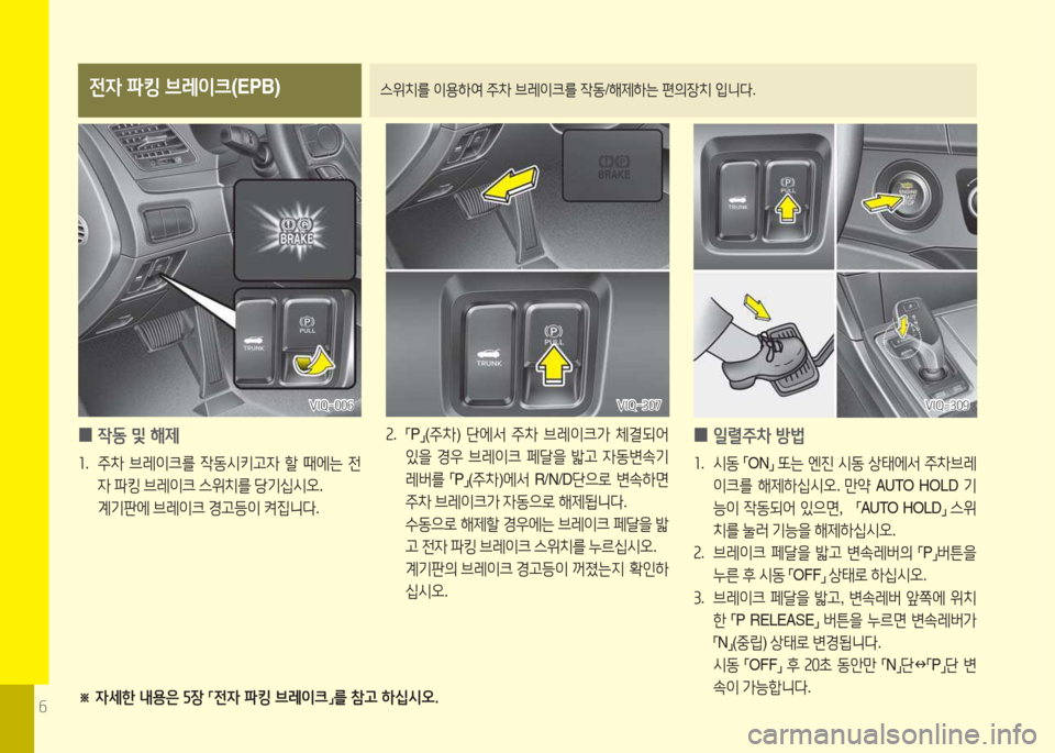 Hyundai Equus 2015  에쿠스 VI - 사용 설명서 (in Korean) 작
전4 파킹  브$