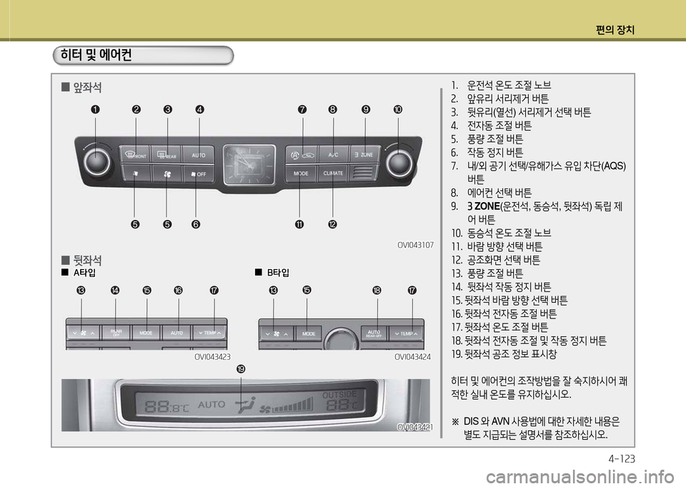 Hyundai Equus 2013  에쿠스 VI - 사용 설명서 (in Korean) 편의 장치4-소속3
좌.  운전-