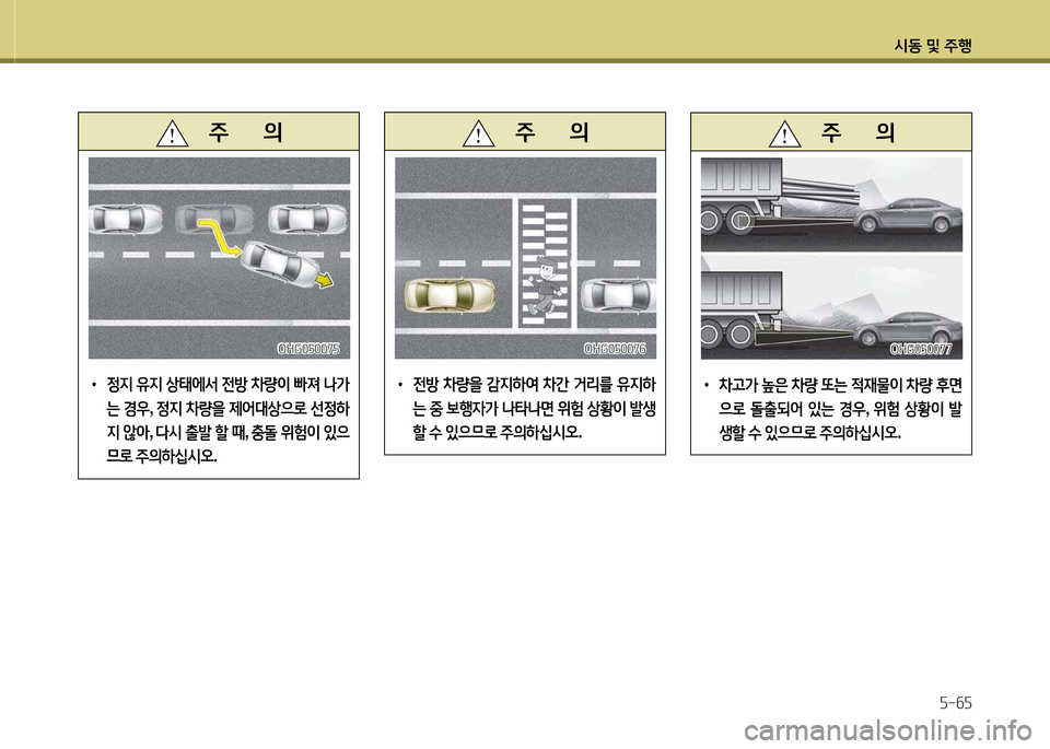 Hyundai Equus 2013  에쿠스 VI - 사용 설명서 (in Korean) /d동 및 주B자-작자
   주       의
 
•
4