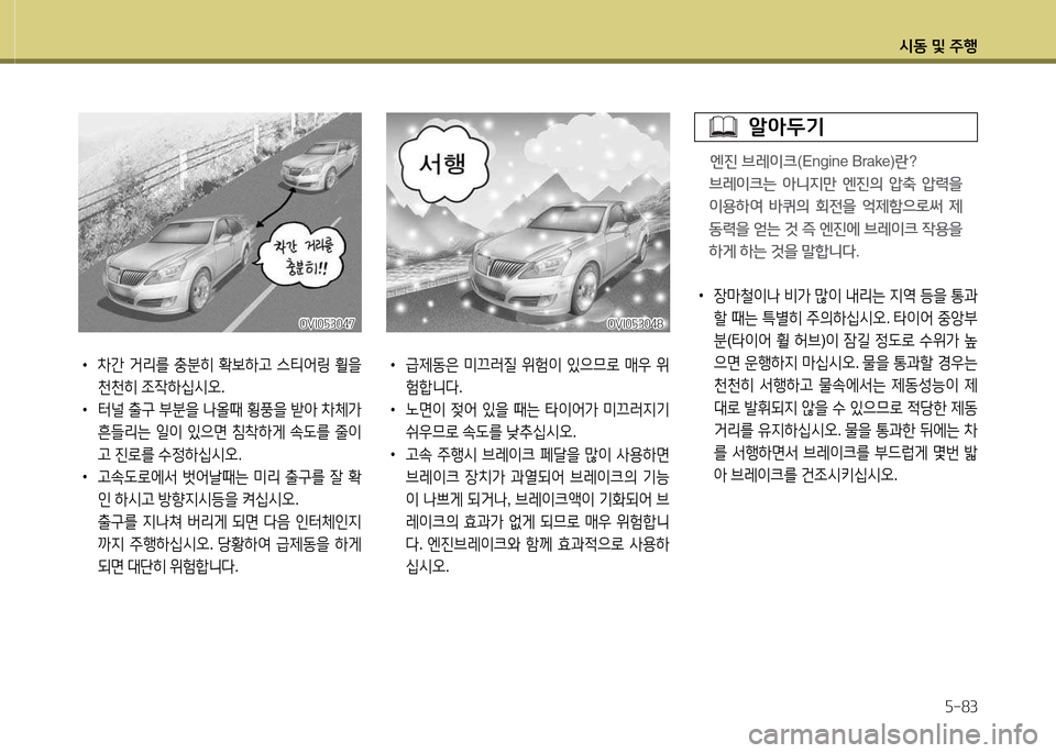 Hyundai Equus 2013  에쿠스 VI - 사용 설명서 (in Korean) /d동 및 주B자-83
 
•
