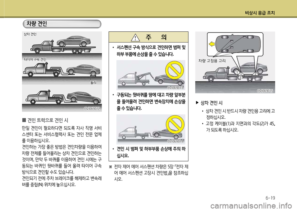 Hyundai Equus 2013  에쿠스 VI - 사용 설명서 (in Korean) 비상/d 응