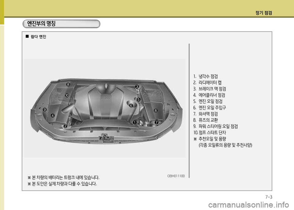 Hyundai Equus 2013  에쿠스 VI - 사용 설명서 (in Korean) 정기 4