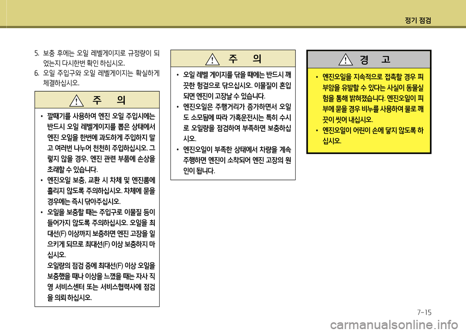 Hyundai Equus 2013  에쿠스 VI - 사용 설명서 (in Korean) 정기 4