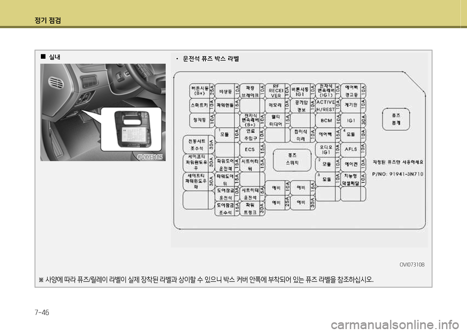 Hyundai Equus 2013 에쿠스 VI - 사용 설명서 (in Korean) 정기 4 Hyundai Equus 2013 에쿠스 VI - 사용 설명서 (in Korean) 정기 4