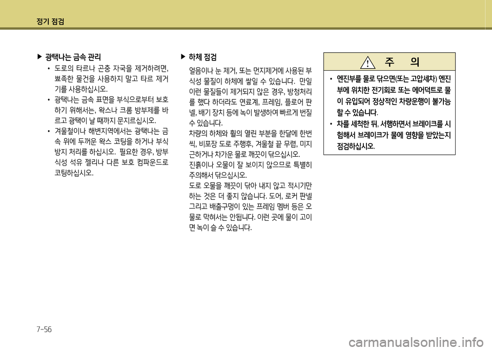 Hyundai Equus 2013  에쿠스 VI - 사용 설명서 (in Korean) 정기 4