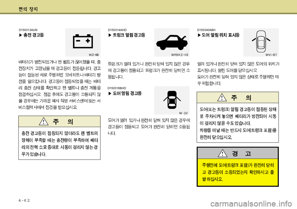 Hyundai Equus 2012 에쿠스 VI - 사용 설명서 (in Korean) 4-6 2
D150316BHD
D150314AHDD150340ABHD150313AUN Hyundai Equus 2012 에쿠스 VI - 사용 설명서 (in Korean) 4-6 2
D150316BHD
D150314AHDD150340ABHD150313AUN