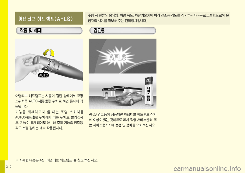 Hyundai Equus 2012 에쿠스 VI - 사용 설명서 (in Korean) 20 Hyundai Equus 2012 에쿠스 VI - 사용 설명서 (in Korean) 20