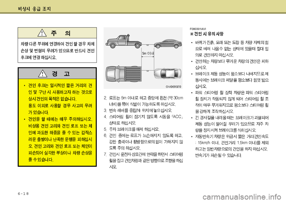 Hyundai Equus 2012 에쿠스 VI - 사용 설명서 (in Korean) 6-1 8
F080301AVI Hyundai Equus 2012 에쿠스 VI - 사용 설명서 (in Korean) 6-1 8
F080301AVI