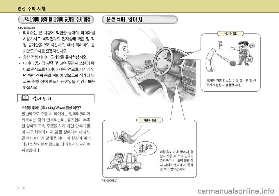 Hyundai Equus 2011 에쿠스 VI - 사용 설명서 (in Korean) 2-4
A150000AHD
A410000BVI Hyundai Equus 2011 에쿠스 VI - 사용 설명서 (in Korean) 2-4
A150000AHD
A410000BVI