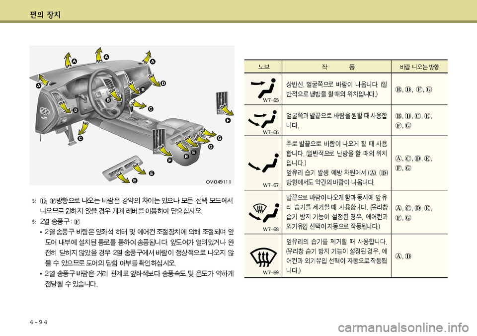 Hyundai Equus 2011 에쿠스 VI - 사용 설명서 (in Korean) 4-9 4 Hyundai Equus 2011 에쿠스 VI - 사용 설명서 (in Korean) 4-9 4