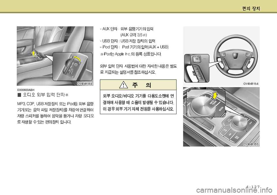 Hyundai Equus 2011  에쿠스 VI - 사용 설명서 (in Korean) 4-127
D300600ABH    