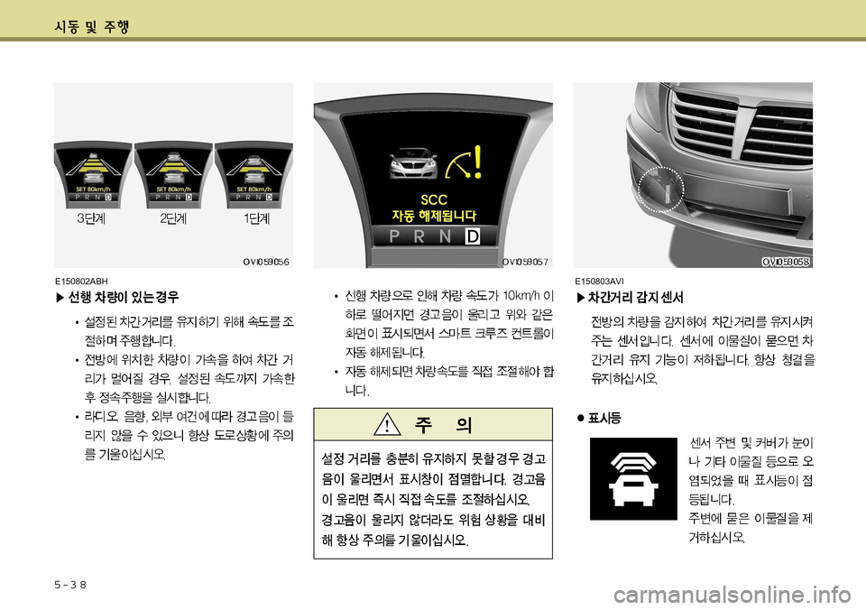 Hyundai Equus 2011  에쿠스 VI - 사용 설명서 (in Korean) 5-3 8
E150802ABHE150803AVI    