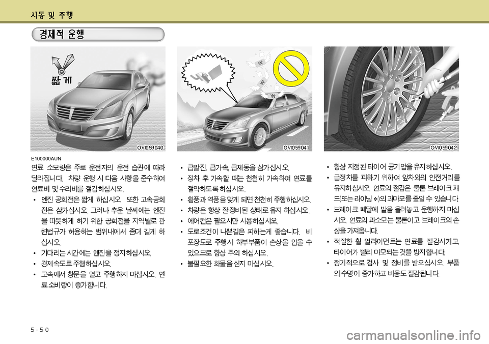 Hyundai Equus 2011  에쿠스 VI - 사용 설명서 (in Korean) 5-5 0
E100000AUN    