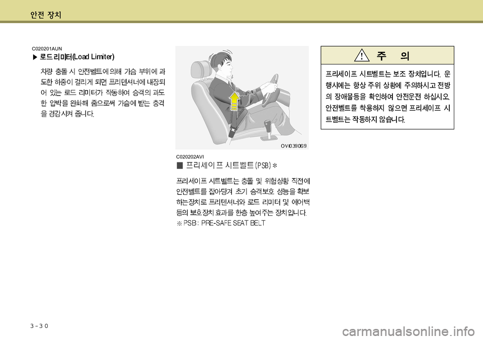 Hyundai Equus 2011  에쿠스 VI - 사용 설명서 (in Korean) 3-3 0
C020202AVI
C020201AUN  