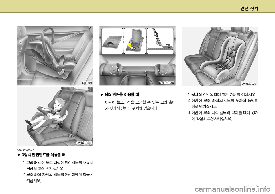 Hyundai Equus 2011  에쿠스 VI - 사용 설명서 (in Korean) 3-3 5
C030102AUN     
