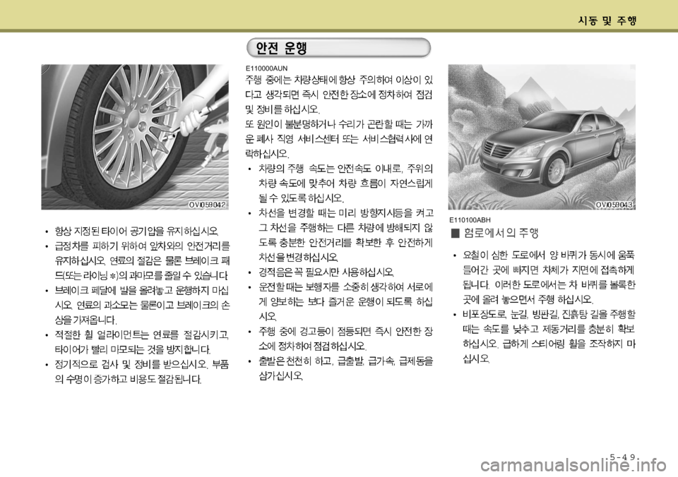 Hyundai Equus 2009  에쿠스 VI - 사용 설명서 (in Korean) 5-4 9
E110000AUN
E110100ABH   