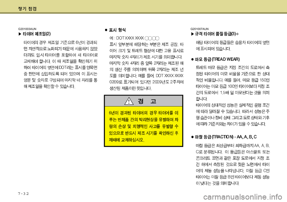 Hyundai Equus 2009 에쿠스 VI - 사용 설명서 (in Korean) 7-3 2
G201007AUNG201003AUN Hyundai Equus 2009 에쿠스 VI - 사용 설명서 (in Korean) 7-3 2
G201007AUNG201003AUN