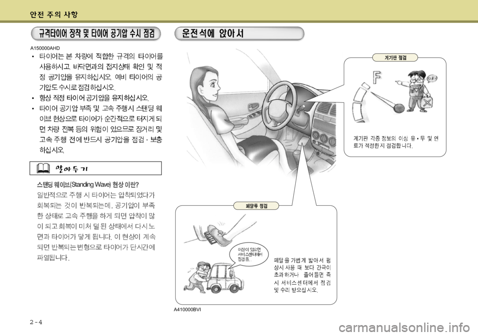 Hyundai Equus 2009 에쿠스 VI - 사용 설명서 (in Korean) 2-4
A150000AHD
A410000BVI Hyundai Equus 2009 에쿠스 VI - 사용 설명서 (in Korean) 2-4
A150000AHD
A410000BVI